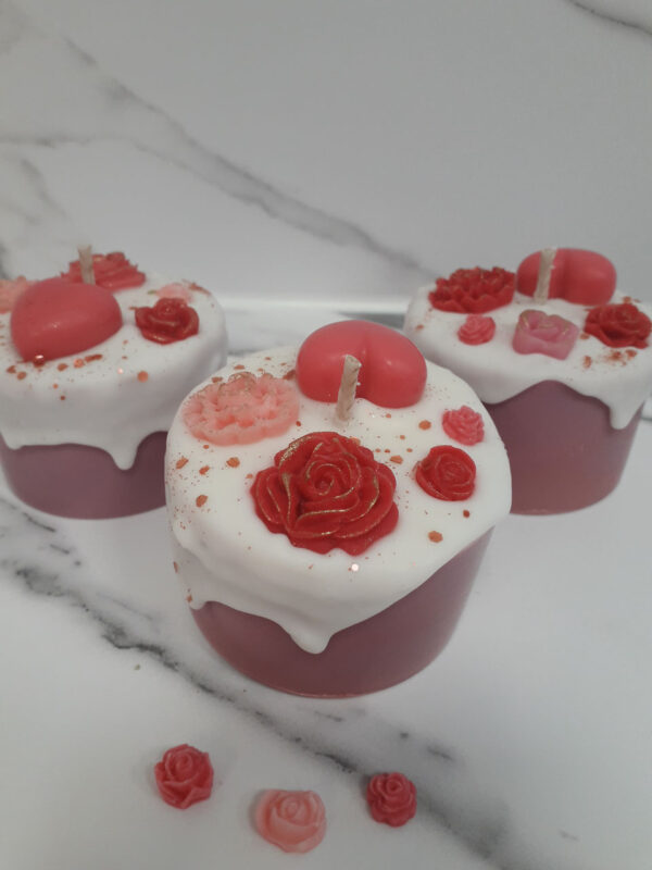 Bougie Amour à la rose – Image 2